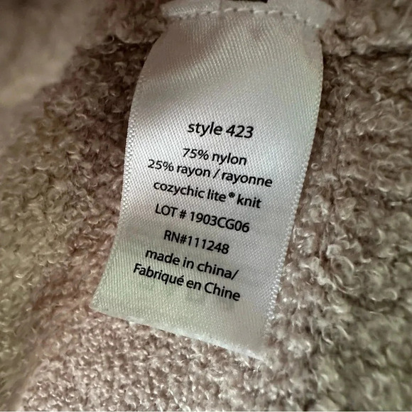 Barefoot Dreams Bamboo Long Sleeve CozyChic® Lite Circle Lounge Cardigan Small - Picture 9 of 9